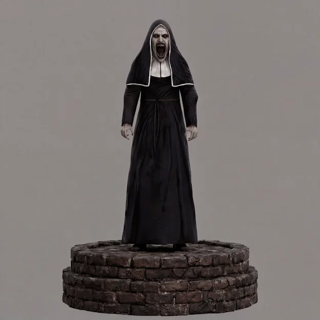 Mô hình 3D The Nun (Ác quỷ ma sơ) đầy ám ảnh để in ấn - Image 1