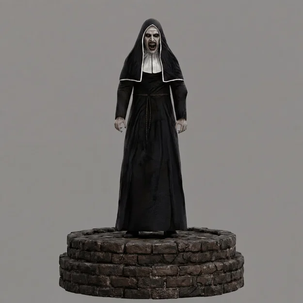 Mô hình 3D The Nun (Ác quỷ ma sơ) đầy ám ảnh để in ấn - Image 2
