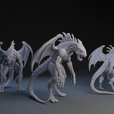 Mô hình 3D Nate from IT - Nhân vật quái thú cho game nhập vai