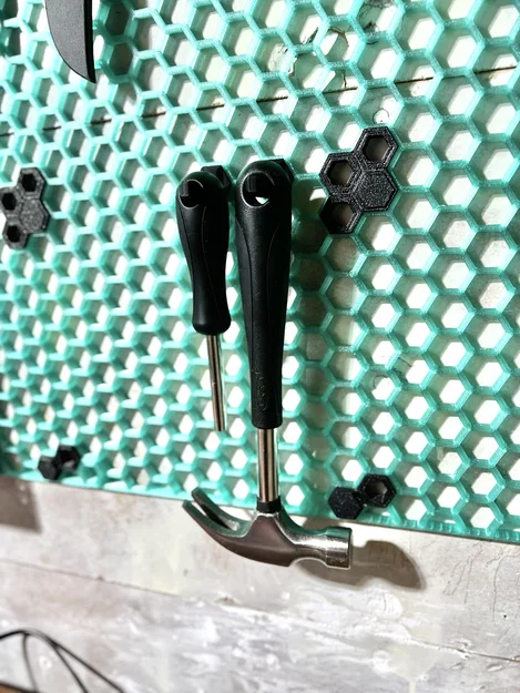 Móc treo Honeycomb Storage Wall cho búa & tua vít IKEA FIXA - Image 3