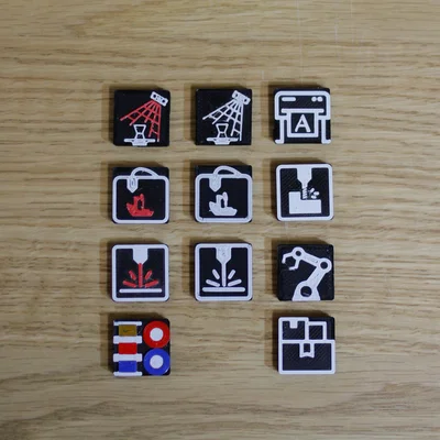 Bảng hiệu tuỳ biến Workshop “The Office” kèm kệ và mô hình máy