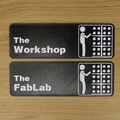 Bảng hiệu tuỳ biến Workshop “The Office” kèm kệ và mô hình máy - Thumbnail 3