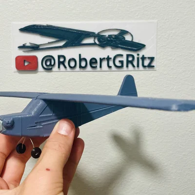 Mô hình máy bay Piper J-3 Cub mini chạy động cơ N20 từ servo cũ