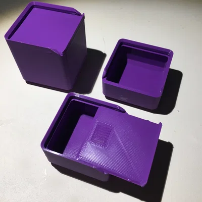 Hộp Gridfinity nắp trượt có Click Notch (xếp chồng được)