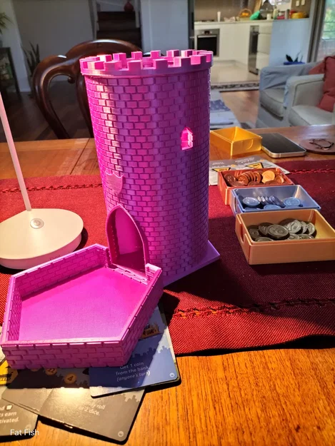 Dice Tower – Tháp Thả Xúc Xắc 200mm Kiểu Cổ Kèm Đế - Image 1