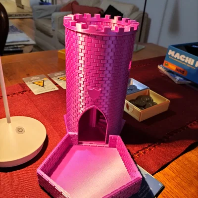 Dice Tower – Tháp Thả Xúc Xắc 200mm Kiểu Cổ Kèm Đế
