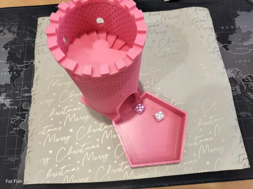 Dice Tower – Tháp Thả Xúc Xắc 200mm Kiểu Cổ Kèm Đế - Image 6