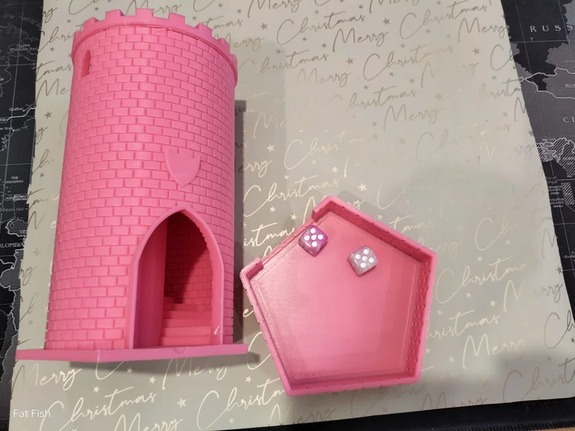 Dice Tower – Tháp Thả Xúc Xắc 200mm Kiểu Cổ Kèm Đế - Image 7