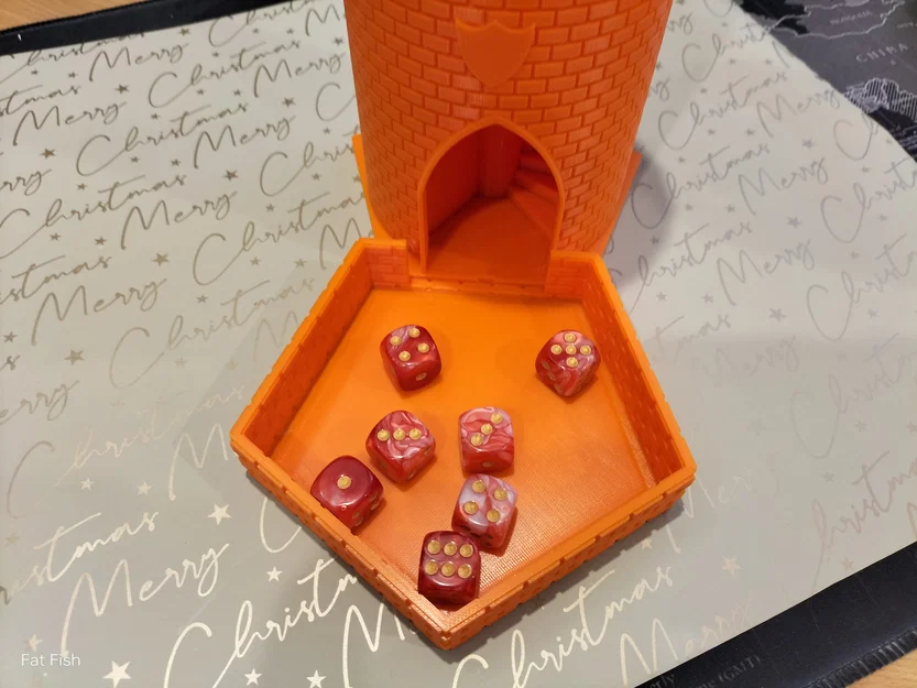 Dice Tower – Tháp Thả Xúc Xắc 200mm Kiểu Cổ Kèm Đế - Image 9