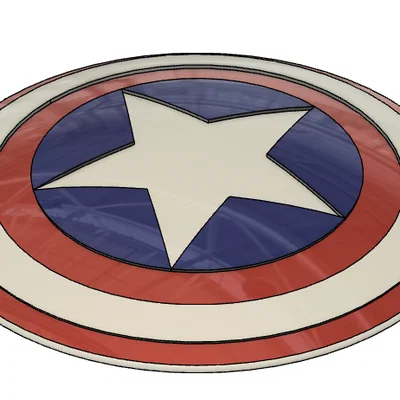 Mô hình khiên Captain America in 3D - Thiết kế chi tiết bằng Fusion 360