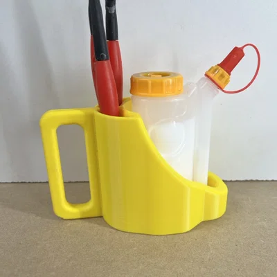 Khay Đựng Keo Mini Glubot Cùng Cọ Dán Tiện Lợi Cho Bàn Làm Việc