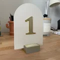 Số Bàn Tiệc Cưới (Wedding Table Numbers) 1–7 - Thumbnail 1