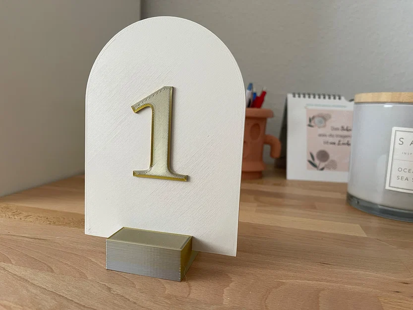 Số Bàn Tiệc Cưới (Wedding Table Numbers) 1–7 - Image 2