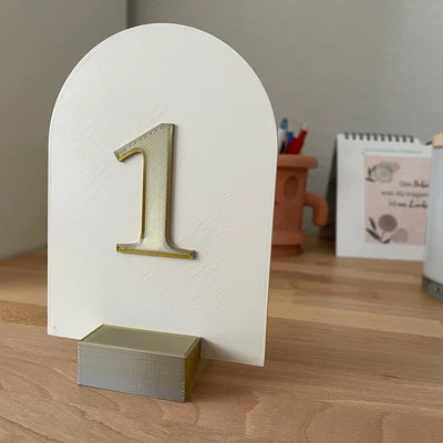 Số Bàn Tiệc Cưới (Wedding Table Numbers) 1–7