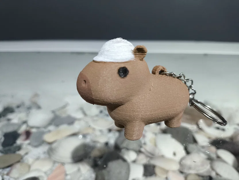 Mô hình 3D Capybara Kỹ Sư - Móc khóa độc đáo cho người yêu kỹ thuật - Image 1