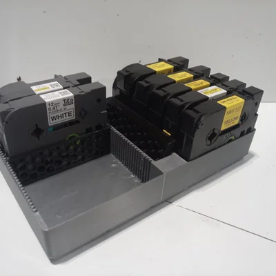 Khay Gridfinity lưu trữ băng Brother TZe có vách ngăn, 3x5