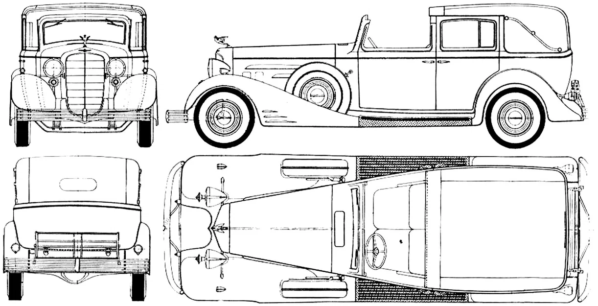 Mô hình xe cổ điển LEGO Cadillac Town Car 1933 in 3D độc đáo - Image 3