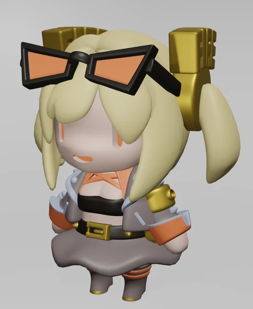 Burnice Chibi từ Zenless Zone Zero (File STL in 3D) - Image 1