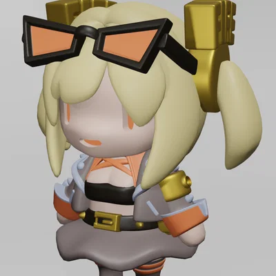 Burnice Chibi từ Zenless Zone Zero (File STL in 3D)