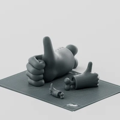 Mô hình bàn tay hoạt hình Cartoon Hand Like - In 3D dễ dàng