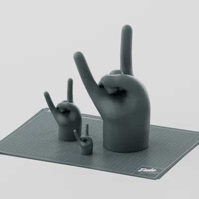 Mô hình bàn tay hoạt hình kiểu Rock ấn tượng để in 3D