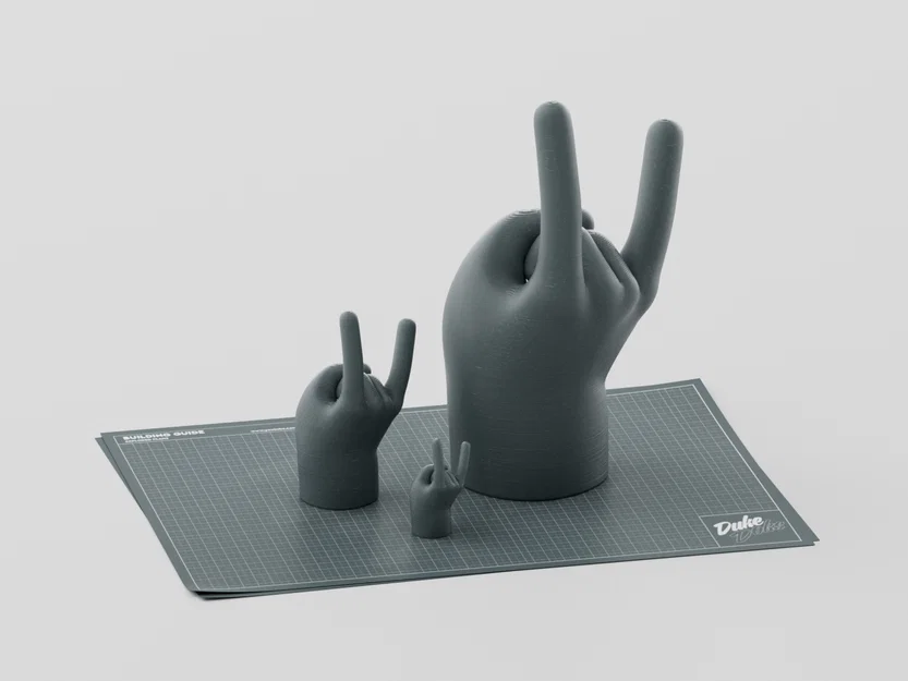 Mô hình bàn tay hoạt hình kiểu Rock ấn tượng để in 3D - Image 3