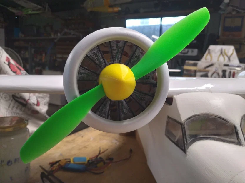 Pratt Whitney Wasp Junior dummy motor tỉ lệ 1/12 - Image 2