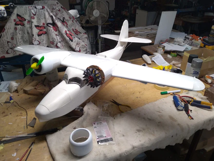 Pratt Whitney Wasp Junior dummy motor tỉ lệ 1/12 - Image 4