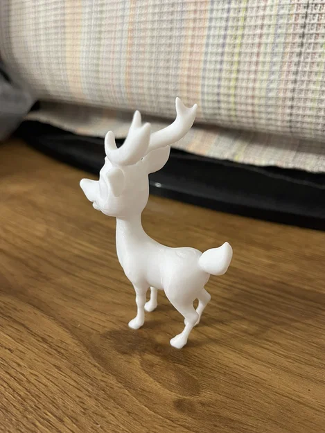 Mô hình chú hươu hoạt hình 3D - Phôi trắng sẵn sàng để vẽ tay - Image 3