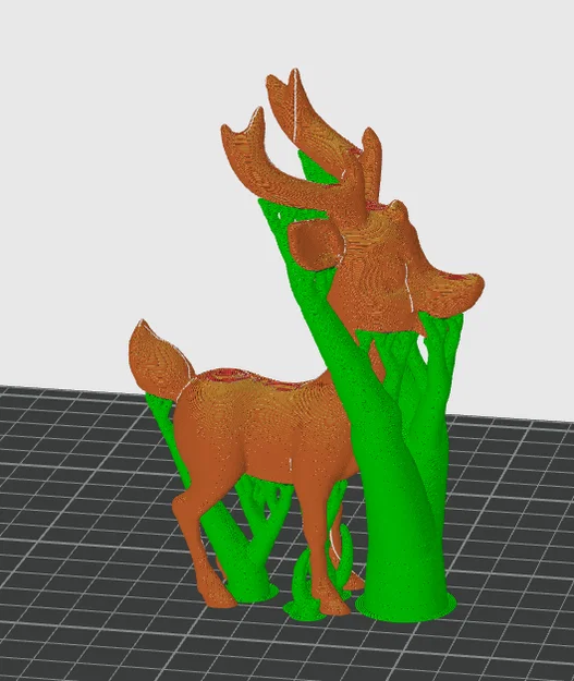 Mô hình chú hươu hoạt hình 3D - Phôi trắng sẵn sàng để vẽ tay - Image 4