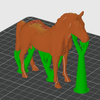 Mô hình chú ngựa 3D tinh xảo để vẽ trang trí (Horse Model)