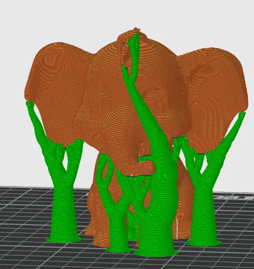 Mô hình chú voi hoạt hình 3D - Thiết kế sẵn sàng để tô màu - Image 4