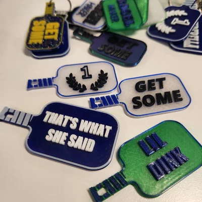 Móc Khóa Pickleball (Pickleball Keychain)