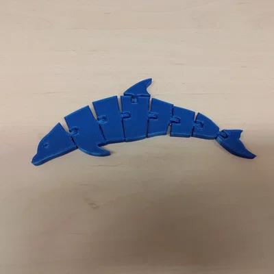 Cá heo khớp nối (Articulated dolphin) print-in-place