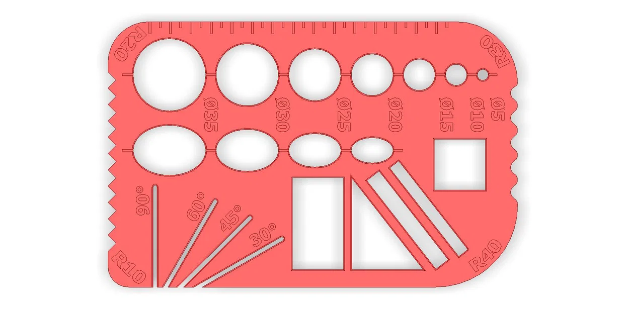 DRAWING STENCIL – Khuôn vẽ kỹ thuật - Image 2