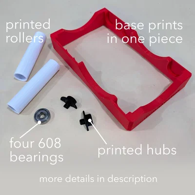 Giá Đỡ Cuộn Filament Dạng Roller - NEW V2 - Dễ In và Lắp Ráp