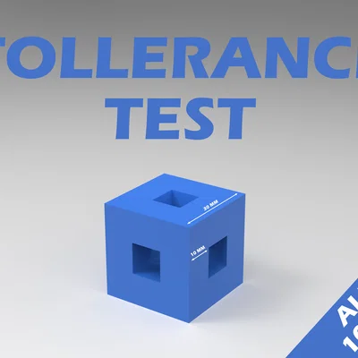 Mô hình test dung sai 3D (Tolerance Test Cube) 10mm cho máy in