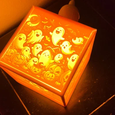 Hộp Lithophane Halloween