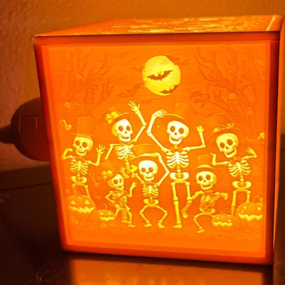 Hộp Lithophane Halloween