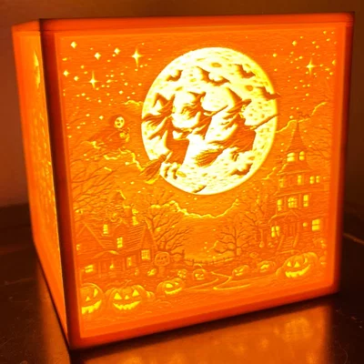 Hộp Lithophane Halloween