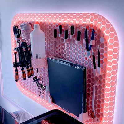 Tường lưu trữ Honeycomb kèm LED (HSW)