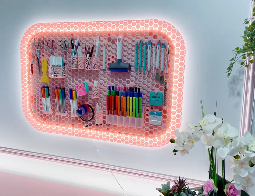 Tường lưu trữ Honeycomb kèm LED (HSW) - Image 4