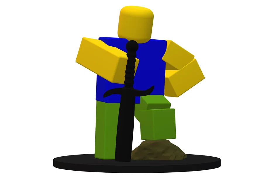 Mô hình Roblox Noob chiến binh in 3D ấn tượng - Image 1