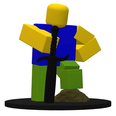 Mô hình Roblox Noob chiến binh in 3D ấn tượng