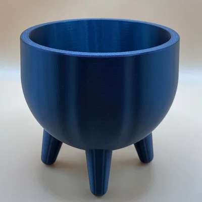 Chậu Cây Trang Trí Mid-Century Có Chân Đế