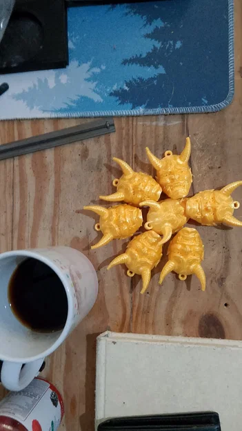 Móc khóa mặt nạ quỷ ONI: Thiết kế Samurai 3D cá tính - Image 2