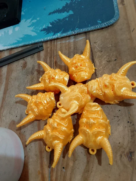 Móc khóa mặt nạ quỷ ONI: Thiết kế Samurai 3D cá tính - Image 3