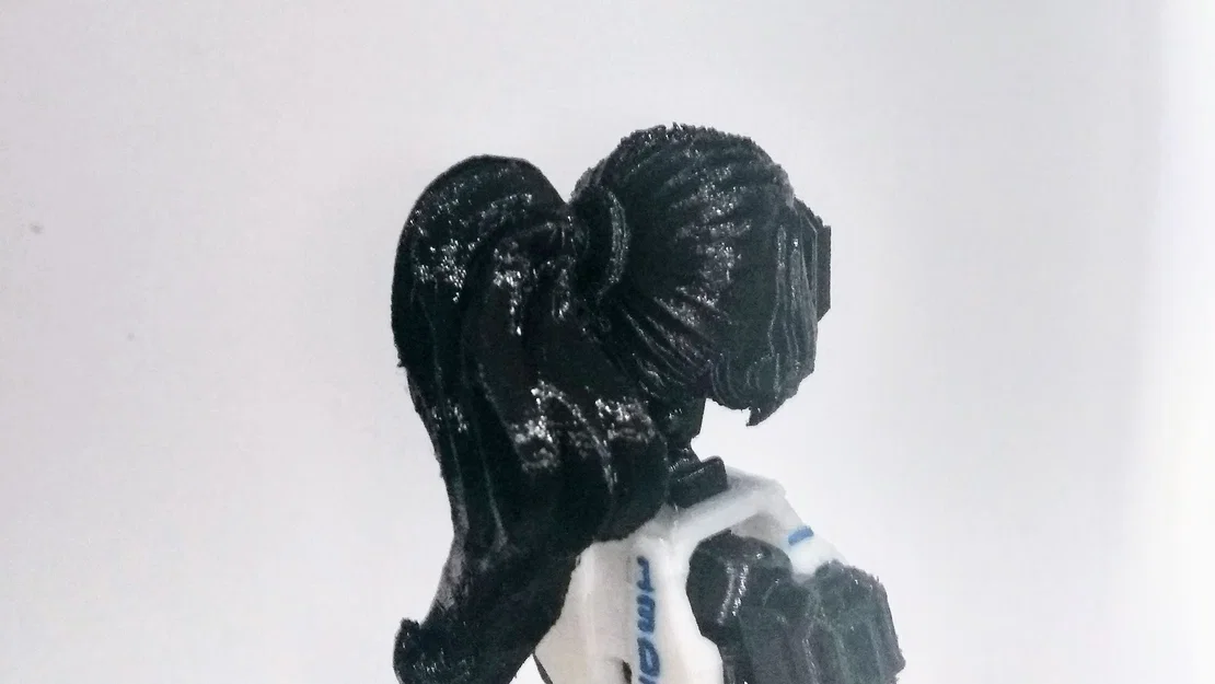 Mẫu đầu robot tóc đuôi ngựa cho mô hình in 3D Dummy 13 - Image 3