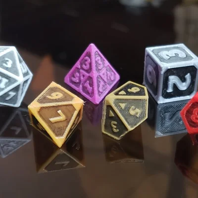 Bộ Xúc Xắc Dungeons & Dragons (D&D) In 3D Độc Đáo