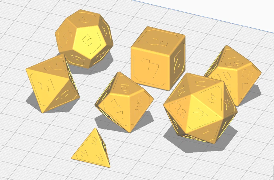 Bộ Xúc Xắc Dungeons & Dragons (D&D) In 3D Độc Đáo - Image 2